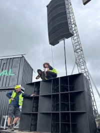 Audio Plus supplies XTA amplification for multiple Funktion-One systems at Mint Festival