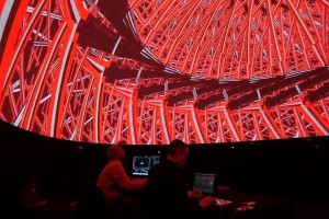 Immersive fulldome show “Sensitive Abstraction” created with Smode