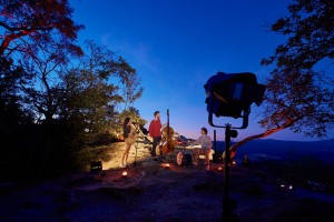 Humblo geben Waldkonzerte Akku-Lichttechnik von Cameo