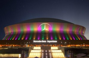 Die Solomon Group und Martin Professional beleuchten den Superdome und die Skyline von New Orleans