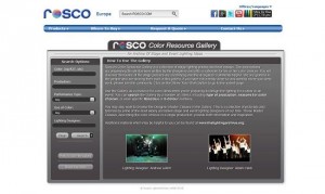 Rosco Color Resource Gallery im Internet