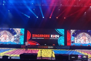 Claypaky Sharpy X Frames illuminate first World Taekwondo Virtual Championships in Singapore