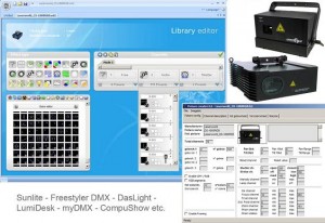 DMX-Software-Fixture Profiles/Presets für Laserworld-Laser verfügbar