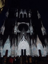 Strasbourg Cathedral lit with Chauvet