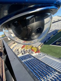 West Virginia University football relies on JVC cameras for game film and network broadcasts