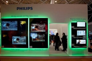 Philips-Messestand mit Unterstützung von Xchange Technology Rentals