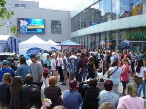 Werbe- und Event-Videowand von Leurocom in Erlangen