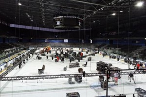 Eröffnung der Bossard Arena (Schweiz) mit Showtec