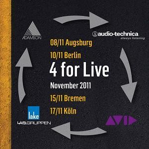 “4 for Live”: Roadshow von Adamson, Audio-Technica, Avid und Lab.gruppen