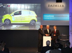 Daimler: b&b bei Einweihung von zwei neuen Klima-Windkanälen im Einsatz  
