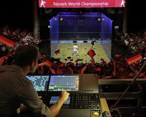 Lightpower stattet Squash-Weltmeisterschaft 2011 mit professionellem Licht-Equipment aus