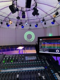 KV2 Audio systems for pop-up theatre in Manchester