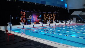 Fusion FS20 von GLP beleuchten Austragungsort der International Swimming League in Budapest